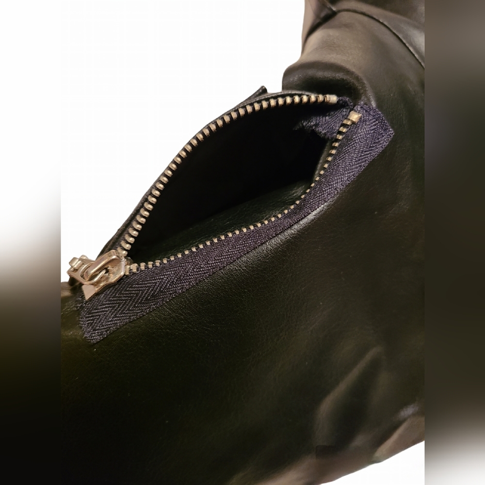 Black Childs size 7 leather coat - Picture 15 of 16